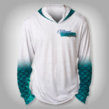 Surfmonkey Gear Fish Headzies™ Performance Solar Hoodie Shirt - Mermaid
