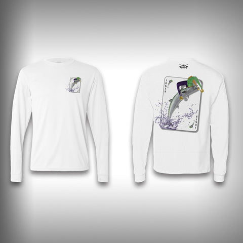 Joker Kingfish - Poker - Solar Performance Long Sleeve Shirts - Fishing Shirt - SurfmonkeyGear
