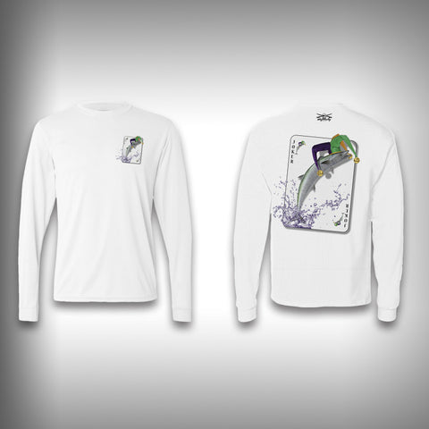 Joker Kingfish - Poker - Solar Performance Long Sleeve Shirts - Fishing Shirt - SurfmonkeyGear