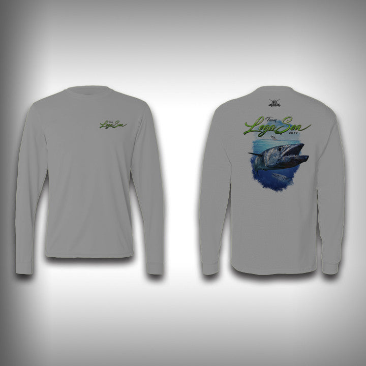 Lega Sea Fishing Team Performance Shirt - Fishing Shirt Medium / Silver / Mens / unisex