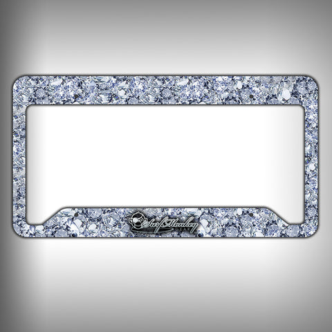Big Diamonds Custom Licence Plate Frame Holder Personalized Car Accessories - SurfmonkeyGear
