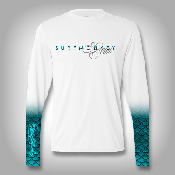 Katedral gyldige fornuft Mermaid Scale Sleeve Shirt - SurfMonkey - Performance Shirts - Fishing –  SurfmonkeyGear