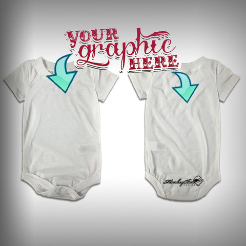 Monksies™ Custom Print One Piece Baby Body Suit (Onsies) - Custom - SurfmonkeyGear
