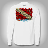 Skull Dive Flag - Performance Shirt - Fishing Shirt