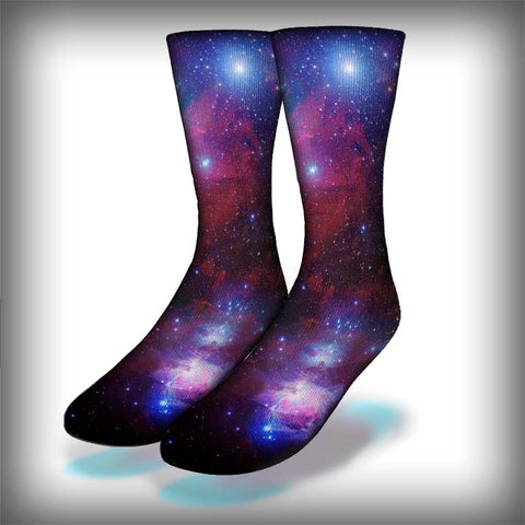 Galaxy Crew Socks Novelty Streetwear