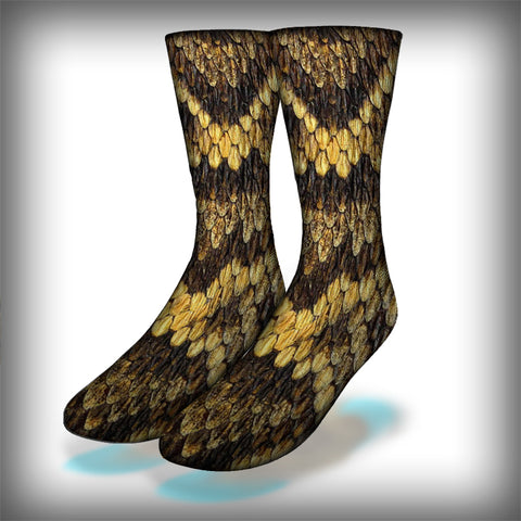 Rattlesnake Crew Socks Novelty Streetwear