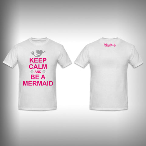 Toddler Keep Calm be a Mermaid SurfMonkey - Toddler Performance Shirts - Moisture Wicking - SurfmonkeyGear