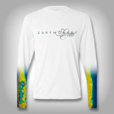 Yellowfin Tuna Scale Sleeve Shirt -  SurfMonkey - Performance Shirts - Fishing Shirt