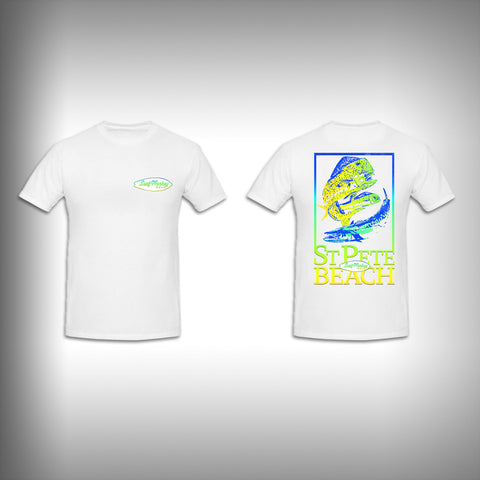Unisex Short Sleeve Tshirt Custom Full Color Graphics - St Pete Beach Mahi - SurfmonkeyGear
