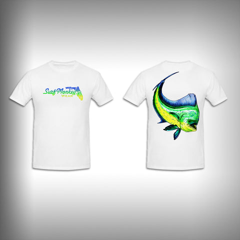 Unisex Short Sleeve Tshirt Custom Full Color Graphics - Mahi - SurfmonkeyGear
