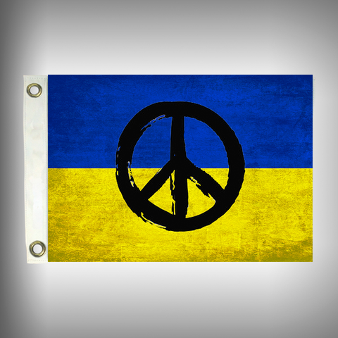 Ukraine Peace Flag - Marine Grade Flag - Boat Flag - Ukraine