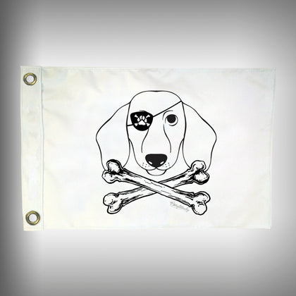 Dog Pirate Flag - Dachshund Pirate Flag