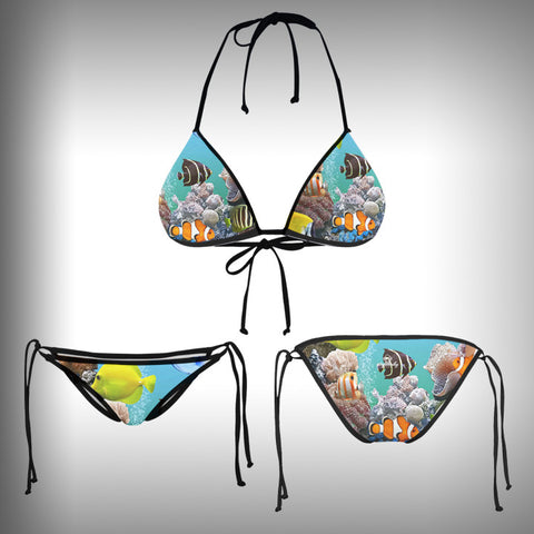 Monkinis™ Custom Full color Bikini - Aquarium Top and Bottom - SurfmonkeyGear
 - 1