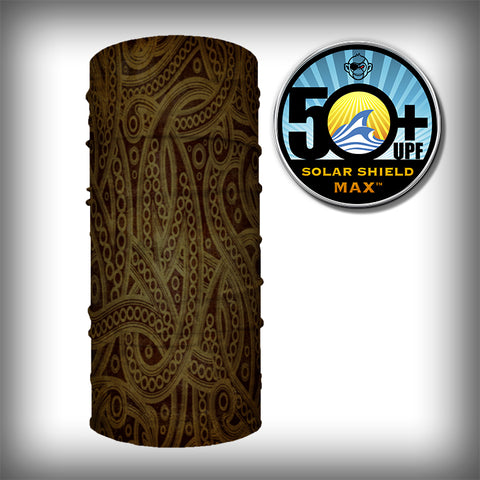 Monk Wrap Neck Gaiter - Face Mask - Bandana - Octopus Paisley
