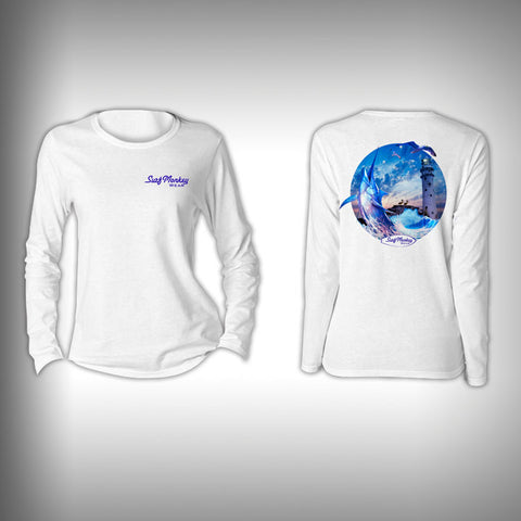 Swordfish - Womens Performance Shirt - Fishing Shirt - SurfmonkeyGear
 - 1