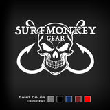 Performance Unisex Tshirt - Moisture Wicking, Odor Resistant - Skull and hooks - SurfmonkeyGear
 - 2