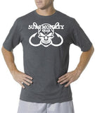 Performance Unisex Tshirt - Moisture Wicking, Odor Resistant - Skull and hooks - SurfmonkeyGear
 - 1