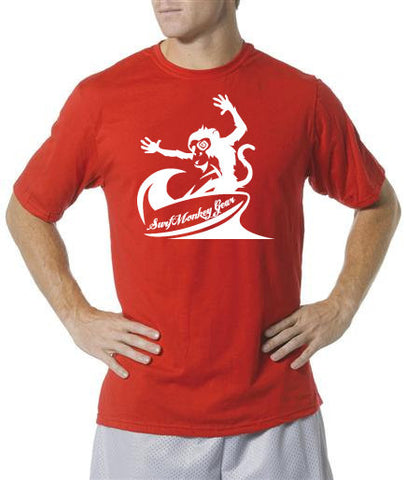 Performance T-shirt Moisture Wicking, Odor Resistant t-shirt - Crazy Surfer Monkey - SurfmonkeyGear
 - 1