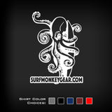 Performance T-shirt Moisture Wicking, Odor Resistant t-shirt - octopus and surfboard - SurfmonkeyGear
 - 2