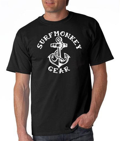 Cotton Tshirts - Anchor T Shirt - SurfmonkeyGear
 - 1