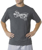 Performance Unisex Tshirt - Moisture Wicking, Odor Resistant - SurfMonkey hibiscus - SurfmonkeyGear
 - 1