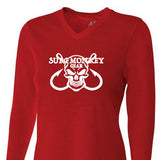 Womens Tri-blend Performance Shirt - Skull Hooks - SurfmonkeyGear
 - 1