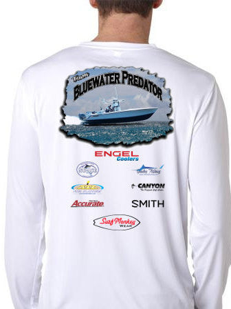 Custom Fishing Shirt - Performance Shirt - Custom Team Fishing Shirts 3XL / Silver
