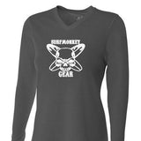 Womens Tri-blend Performance Shirt -  Skull Surf Board - SurfmonkeyGear
 - 1