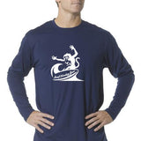 Long Sleeve Unisex Performance Tri-Blend Shirt - Crazy Monkey - SurfmonkeyGear
 - 1