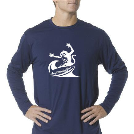 Long Sleeve Unisex Performance Tri-Blend Shirt - Crazy Monkey - SurfmonkeyGear
 - 1