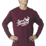 Long Sleeve Unisex Performance Tri-Blend Shirt - Shark Board - SurfmonkeyGear
 - 1