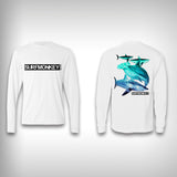 Shark Life - Performance Shirt - Fishing Shirt - SurfmonkeyGear
 - 1