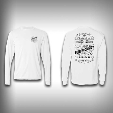 Retro Label - Solar Performance Long Sleeve Shirts - Fishing Shirt - SurfmonkeyGear
