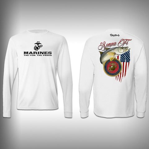 Armed Forces Marines - Performance Shirt - Fishing Shirt - SurfmonkeyGear
 - 1