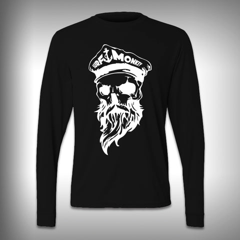 Bearded Skull Captain - Performance Shirt - Fishing Shirt - Decal Shirts
