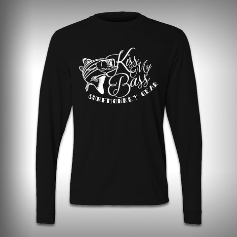 Kiss my Bass - Performance Shirt - Fishing Shirt - Decal Shirts