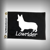 Dog Flag - Dog Boat Flag - Low Rider Corgi Dog Boat Flag - SurfmonkeyGear
 - 1