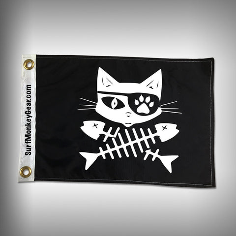 Cat Pirate Flag - Marine Flag - Boat Flag - SurfmonkeyGear
 - 1