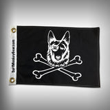 Dog Pirate Flag - German Shepard Pirate Flag - SurfmonkeyGear
 - 1