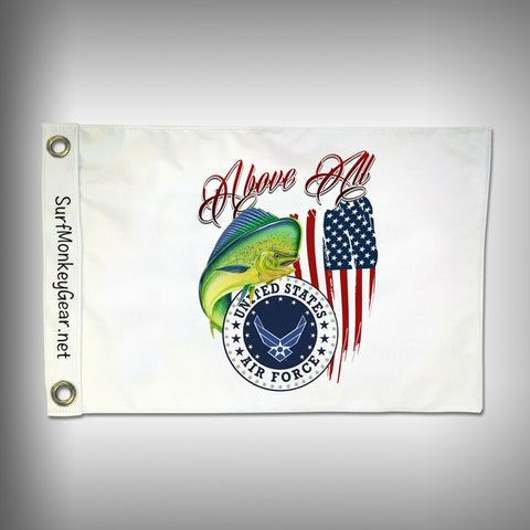 Custom Fishing Air Force Flag - Marine Grade - Boat Flag - SurfmonkeyGear
