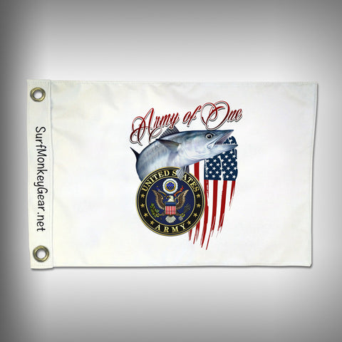 Custom Fishing Army Flag - Marine Grade - Boat Flag - SurfmonkeyGear
