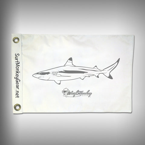 Fish Tournament Flag - Blacktip Shark - Marine Grade - Boat Flag - SurfmonkeyGear
