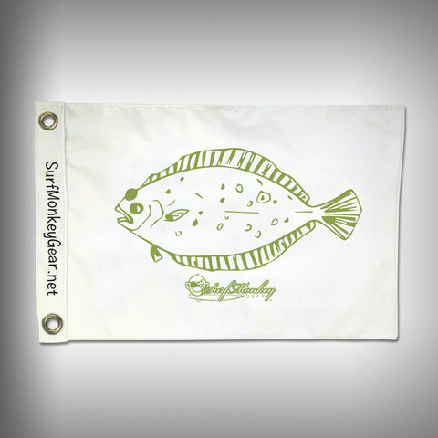 Fish Tournament Flag - Halibut - Marine Grade - Boat Flag - SurfmonkeyGear
