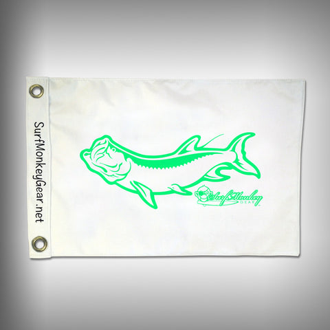 Fish Tournament Flag - Tarpon - Marine Grade - Boat Flag - SurfmonkeyGear

