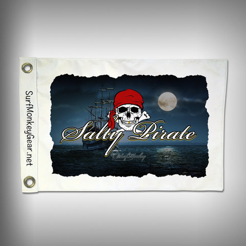 Salty Pirate Flag - Marine Grade - Boat Flag - SurfmonkeyGear
