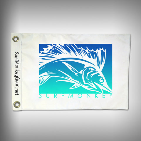Custom Sailfish Flag - Marine Grade - Boat Flag - SurfmonkeyGear
