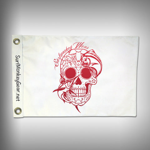 Swordfish Sugarskull Flag - Marine Grade - Boat Flag - SurfmonkeyGear
