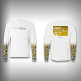 Brown Trout Scale Sleeve Shirt -  SurfMonkey - Performance Shirts - Fishing Shirt - SurfmonkeyGear
