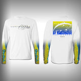 Yellowfin Tuna Scale Sleeve Shirt -  SurfMonkey - Performance Shirts - Fishing Shirt - SurfmonkeyGear
