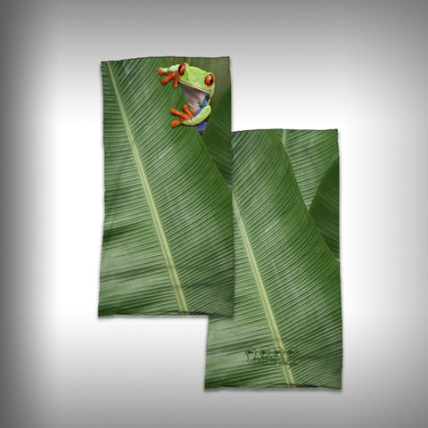 Monk Wrap Neck Gaiter - Face Shield - Bandana - Tree Frog - SurfmonkeyGear
